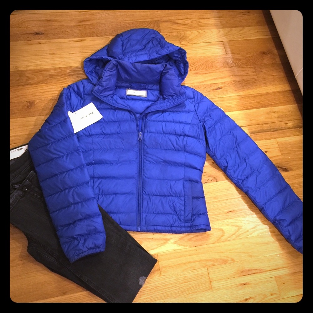 Abercrombie & Fitch Blue Puffer Jacket